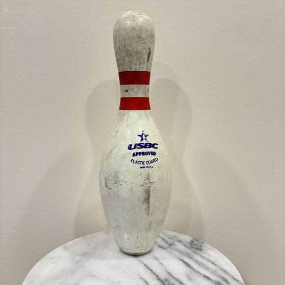 Amflite II Bowling Pin Qubica AMF USBC Plastic Coated /Wood Core Man Cave Decor - Picture 1 of 6